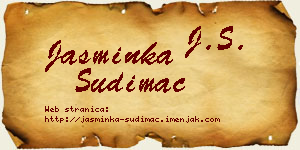 Jasminka Sudimac vizit kartica